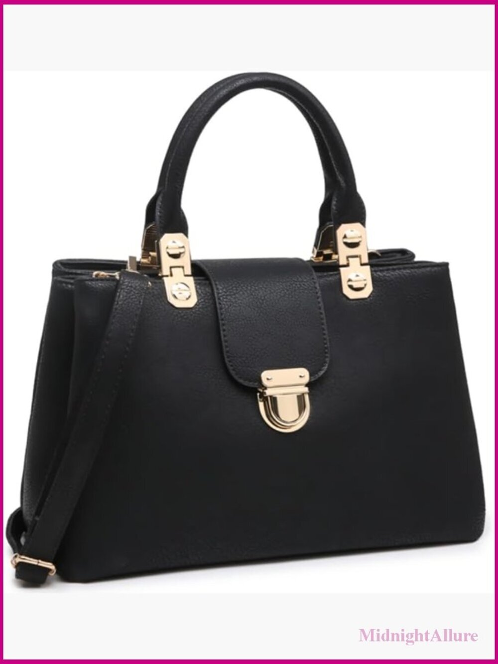 Top Handle Satchel Purse Medium Tote Bag Vegan Leather Shoulder Bag